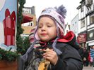 1 - Hmmm pasties 1 - Neve eating a famous cornish pastie, Kingston Town Centre