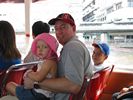 Neve, Adrian and Patrick on river taxi