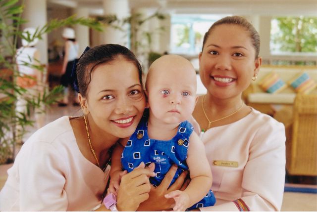 Patrick and the resort staff