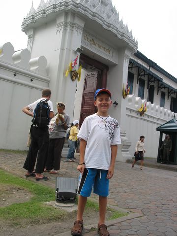 Patrick in front of Kings Palace