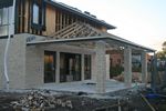 10 - The patio taking shape with some brickwork