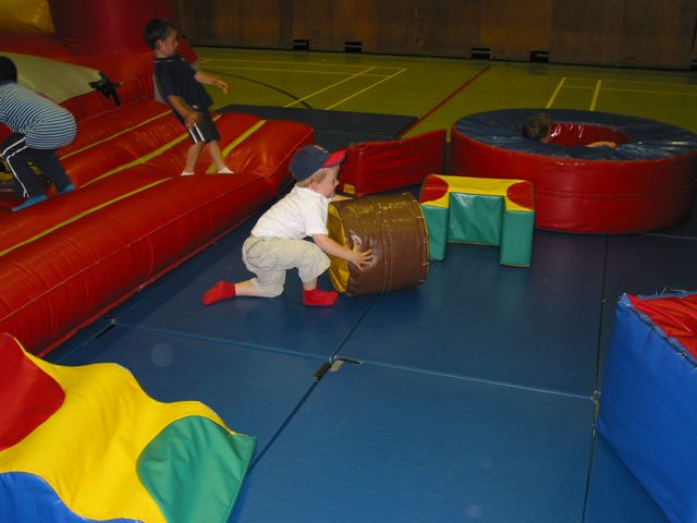 26 - Aaron testing his strong man skills