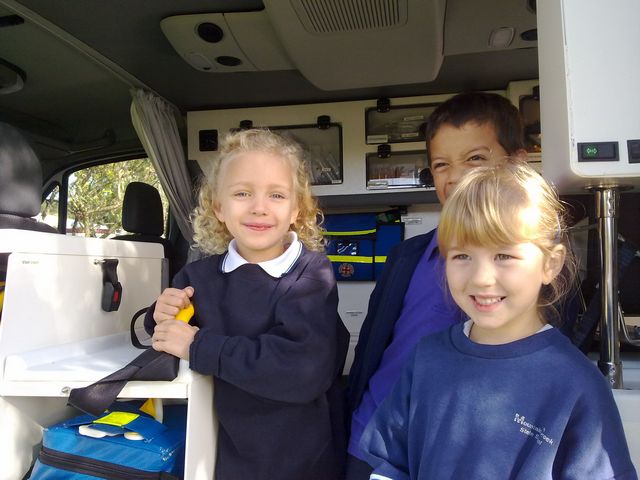 9 - Emergency services visit the kids