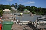 28 - Concreters working on the house slab 04/04/2008