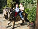 1 - Patrick and Max Lion riding at Clontarf Castle