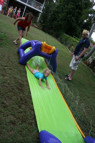 Neve on the Slip-n-slide