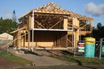 66 - Roof trusses are now on